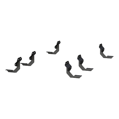 Aries 15-C F150 SUPERCREW MOUNTING BRACKETS FOR ADVANTEDGE; RIDGESTEP BLACK 2055121